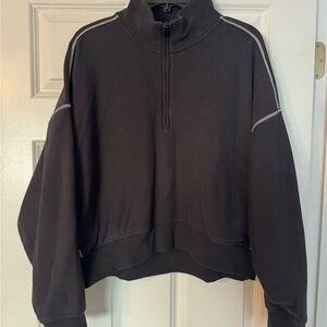 Athleta Black Fleece Pullover